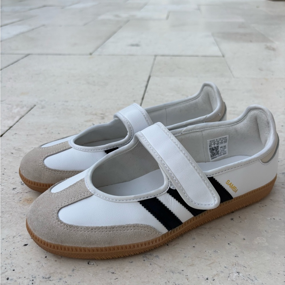 Adidas Samba Jane white/alumina/black US 8.5